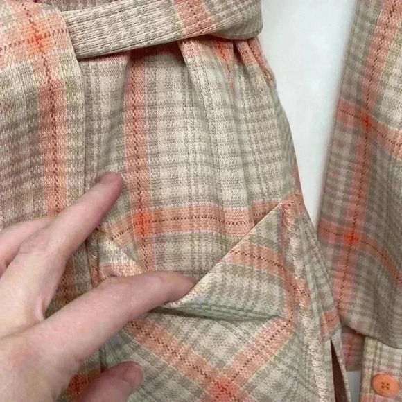 Amazing vintage JCPenney polyester jacket with belt size small vintage size 8 - Picture 6 of 13